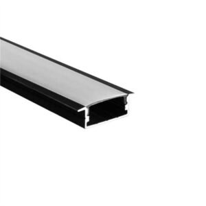 LED PERFIL DE APLICAR NEGRO x 3mts. BR